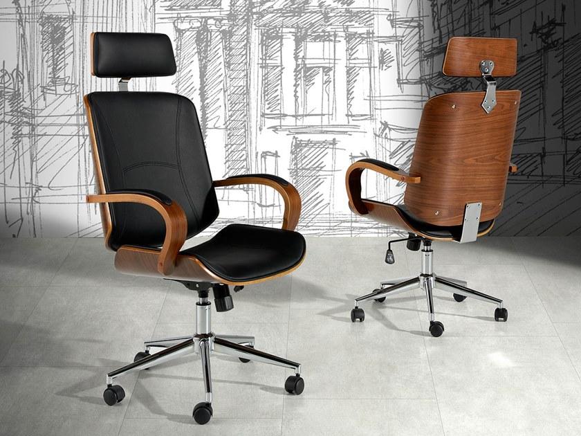 Angel Cerdá Регулируемое по высоте офисное кресло из искусственной кожи с подлокотниками New chair 4079 Angel Cerda - Вид №4