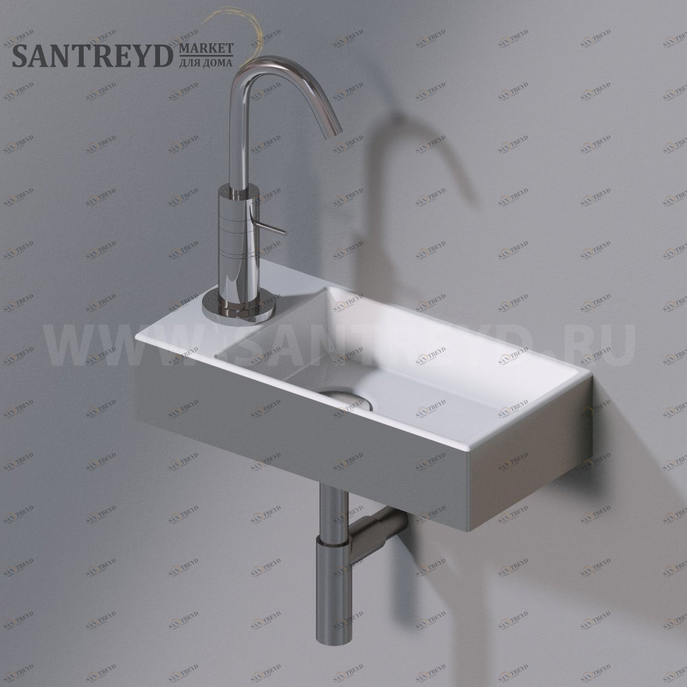 L319T0R1V3.251 Подвесная раковина настенная прямоугольная A. e T. Italia ACQUAFREDDA AeT ITALIA