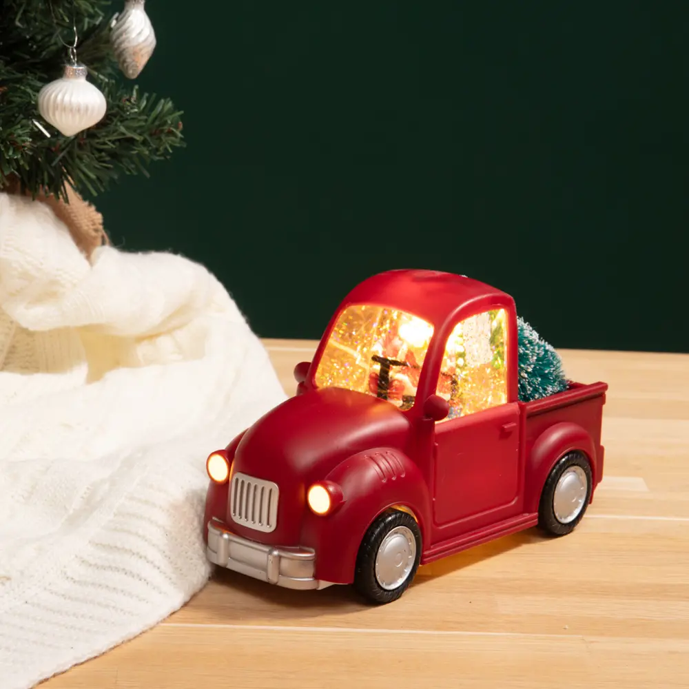 89380290 Электрогирлянда - фигура Машина для дома 4 лампы 14 см красный STLM-1329902 Santreyd 