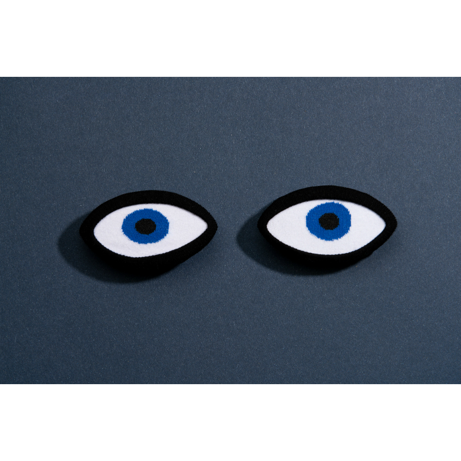 DYEYESOBL Носки eye, голубые Doiy  - Вид №3