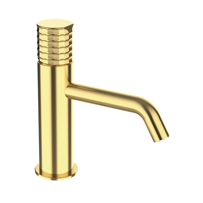 75510754 PREMIUM Polished Gold Умывальник смеситель Полированное Золото GRB MIXERS Aura