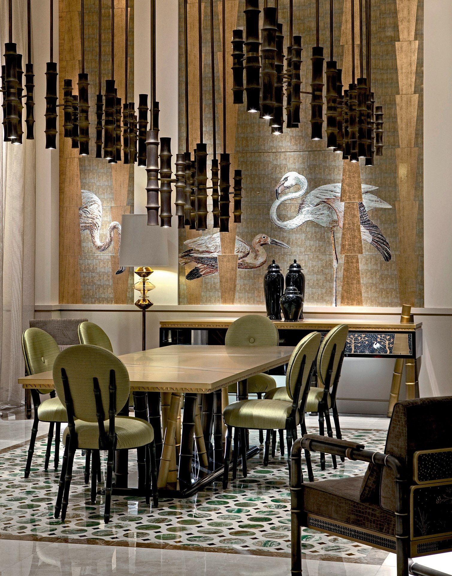 Прямоугольный латунный стол Sicis Siam ARCH-00034522 - Вид №2