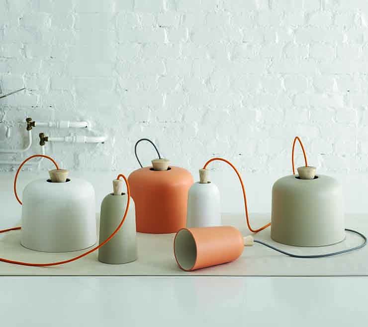 Ex.T Fuse Large Подвесной светильник серый с оранжевой проволокой EXFUSEGAR/GR - Вид №1