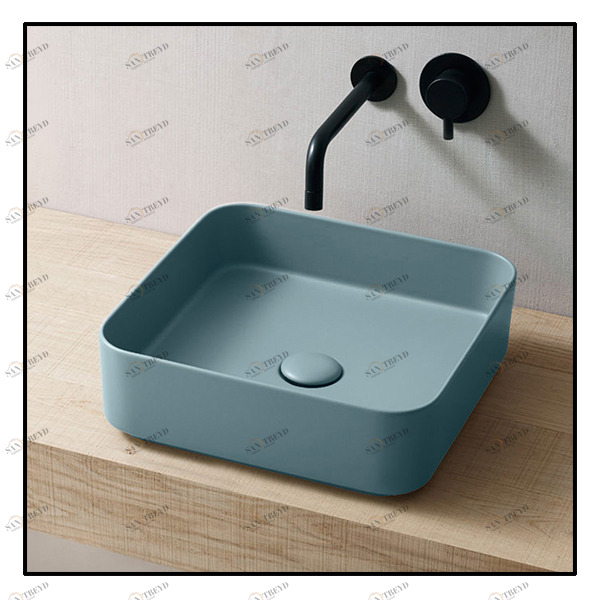 SHCOLAQ40PL Накладная раковина на столешницу  квадратная Ceramica Cielo 