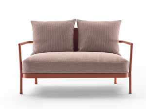 Алюминиевый и тканевый садовый диван