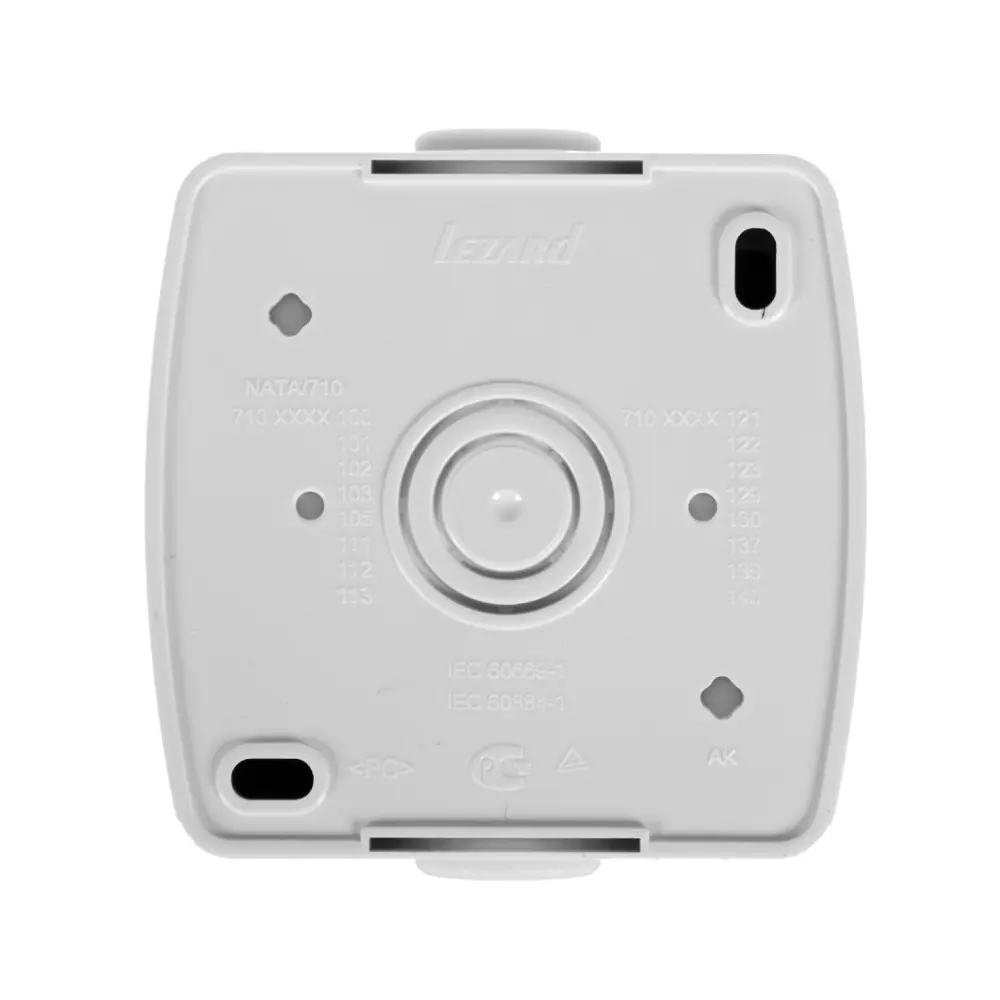 ТВ-розетка оконечная накладная Lezard Nata шлейф, цвет белый STLM-2071280