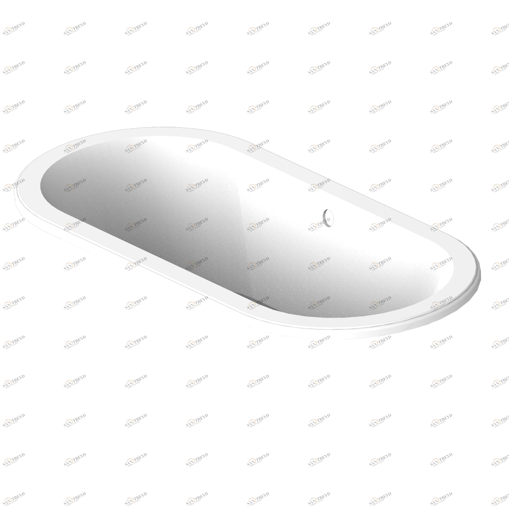 B10-B520 Встраиваемая ванна CLARA 176 x 82 x 58 см, без донного клапана Thg-paris Встраиваемые ванны Глянцевый белый 