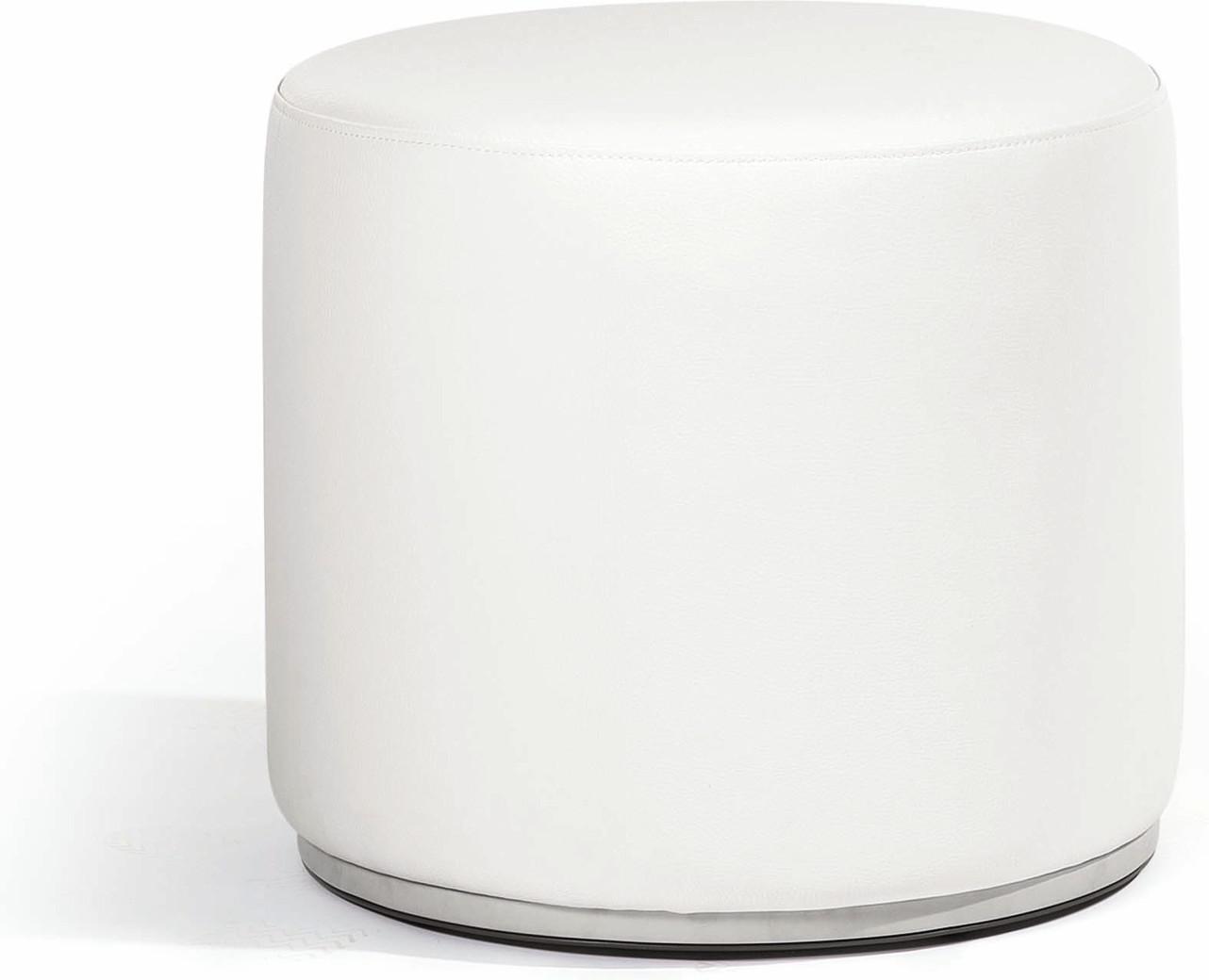 Подставка для ног / столик 52 морская кожа белый Manutti Moon Island MNST431