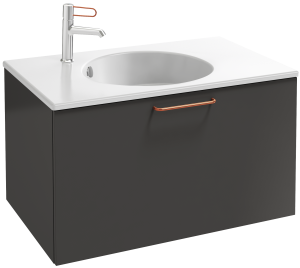 EB2512-R7-N18 Тумба под столешницу 80 см, 1 верхний ящик, бронзовая ручка JACOB DELAFON ODÉON RIVE GAUCHE