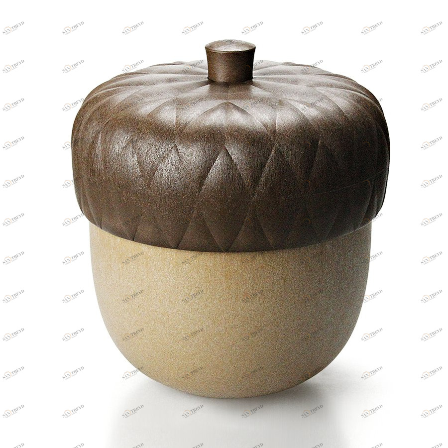 Банка с крышкой коричневая Acorntainer QUALY  00-3872111 Коричневый 