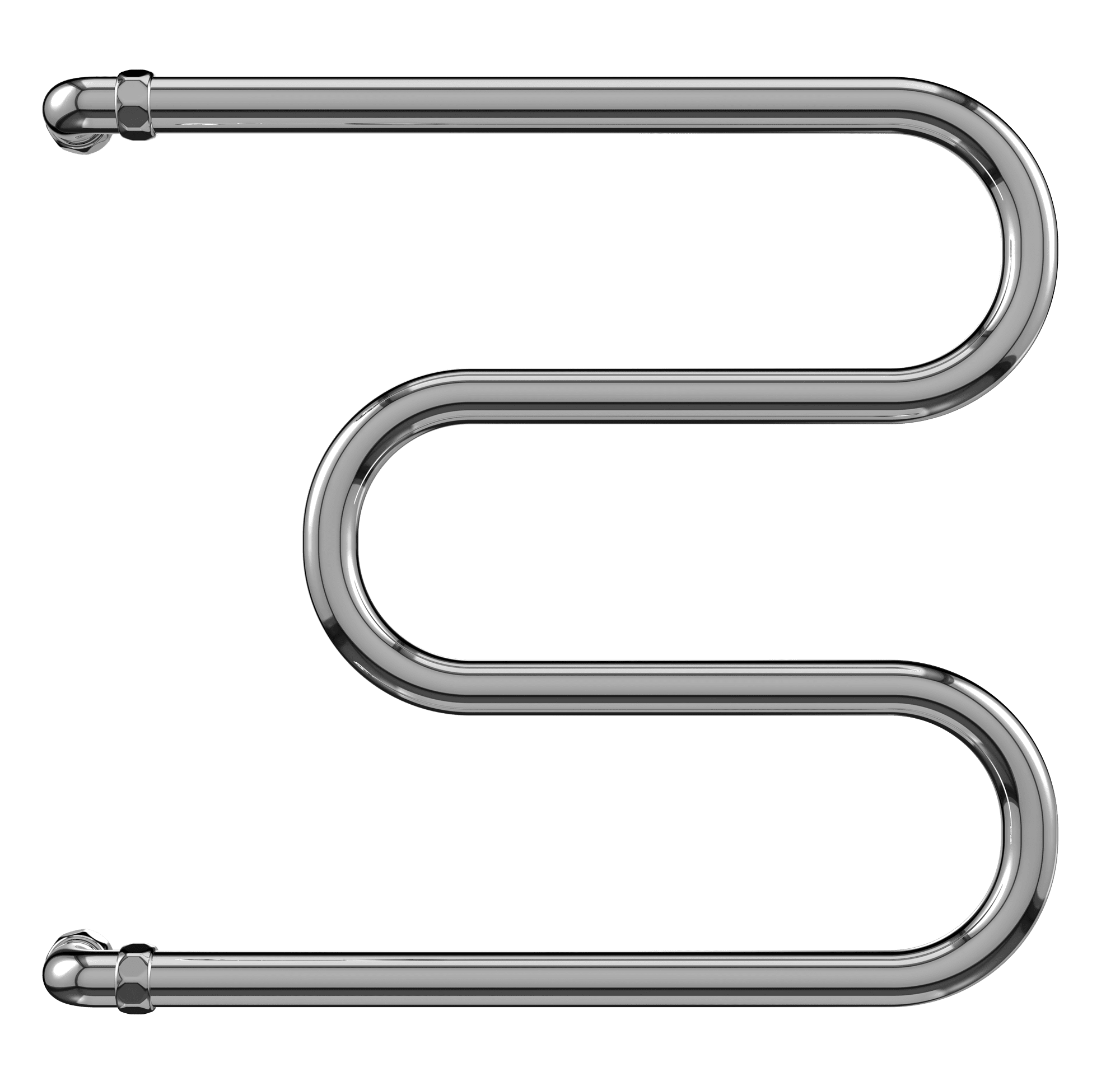 4620768888083 ЭКОНОМ Эконом М-обр AISI 25 500х500 Полотенцесушитель TERMINUS Нержавеющая сталь - Вид №1
