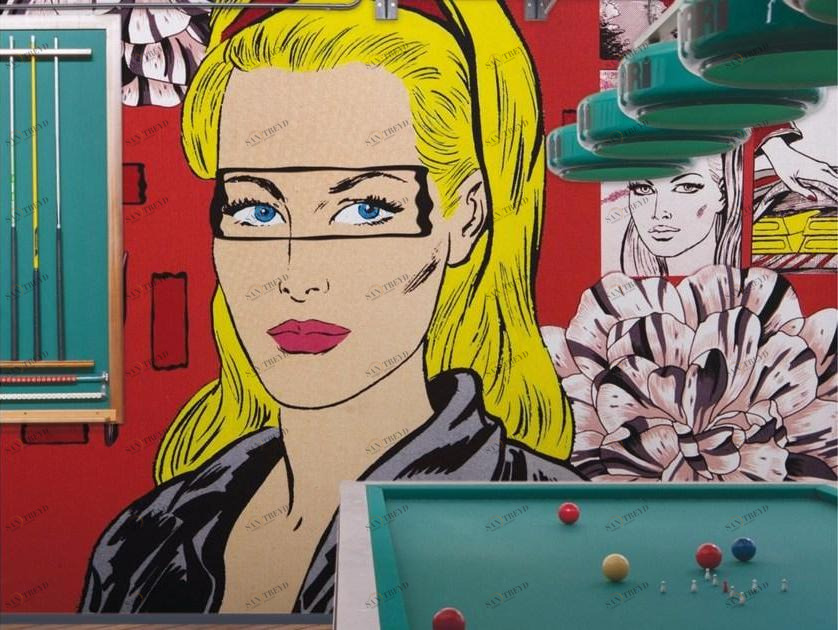 Inkiostro Bianco Поп-арт обои sun-id-1454696