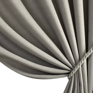 Штора на ленте Гео 160x260 см цвет коричневый