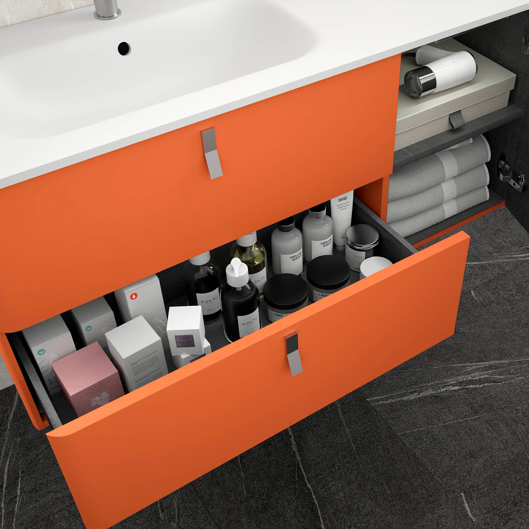 24637 SALGAR Мебель для умывальника UNIIQ 1200 правая KAKI Каки  - Вид №4