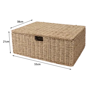 Корзина Konsensa 55x21x38 см морской тростник цвет бежевый 89439460 STLM-2086645