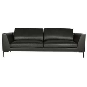 Диван Tokyo, трехместный, черный, обивка Matrix