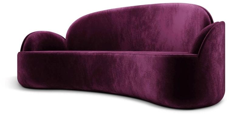 Scarlet Splendour Изогнутый 3-местный тканевый диван Strings St03 - Вид №2