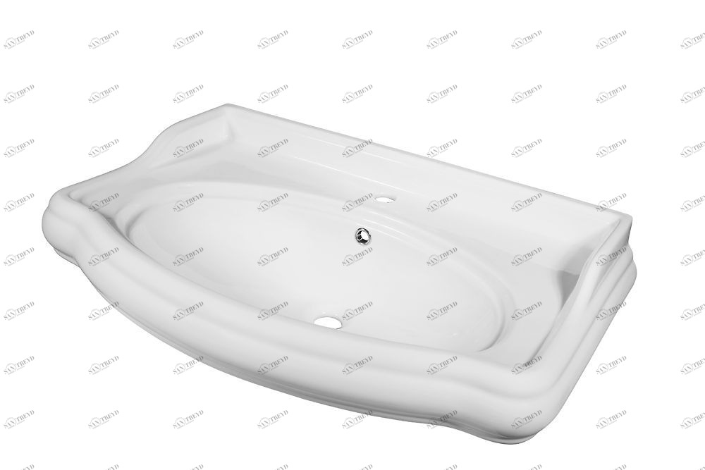 MS641280 Подвесная раковина настенная овальная Tessoro  белая 