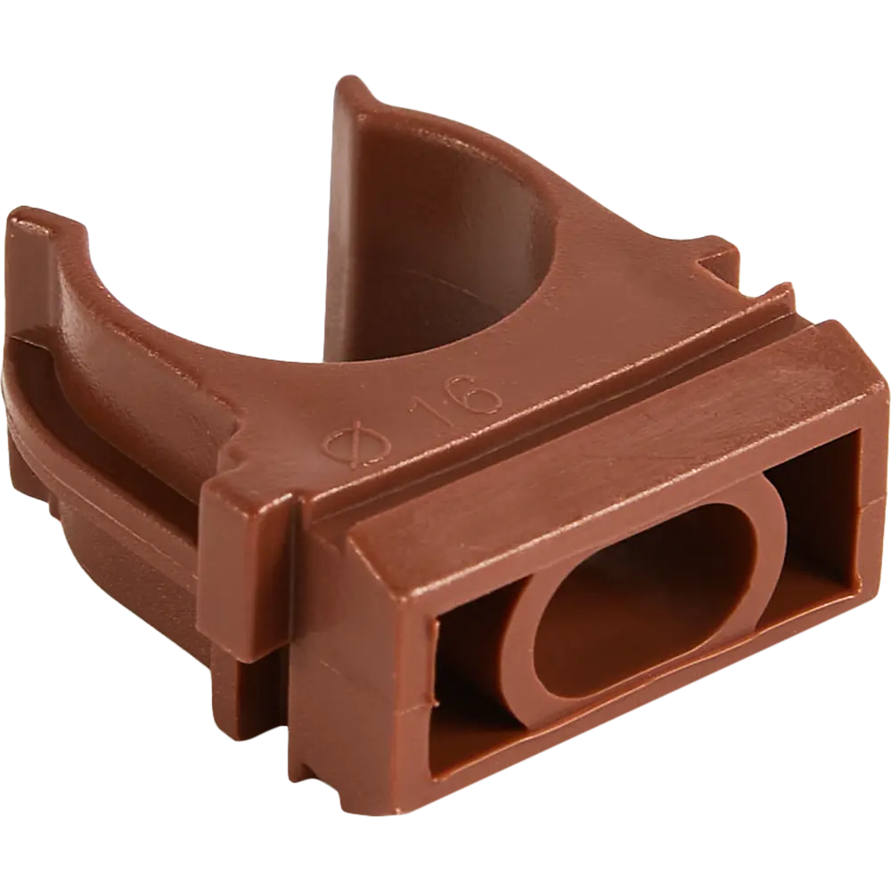 Крепеж-клипса Santreyd для труб 16 мм, цвет бук, 10 шт 88582227 STLM-1108873 - Вид №2