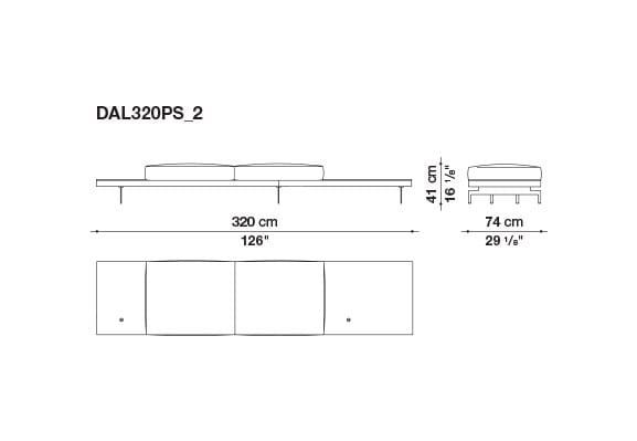 3-местный тканевый диван с полуостровом B&B Italia док ARCH-00061121 - Вид №5