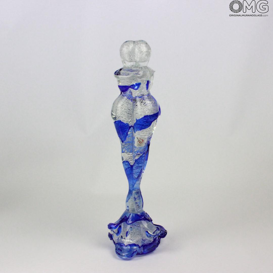 665 ORIGINALMURANOGLASS Скульптура Влюбленные - Amore Blu - муранское стекло OMG 10 см  - Вид №1