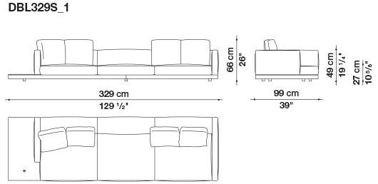 B&B Italia Кожаный диван Dock sun-id-1441060 - Вид №9