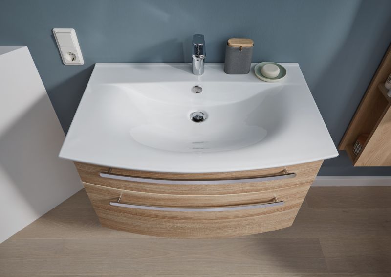 WUA358014(722/161) Puris Speed, тумба под раковину 800 мм, цвет  белый высокоглянцевый