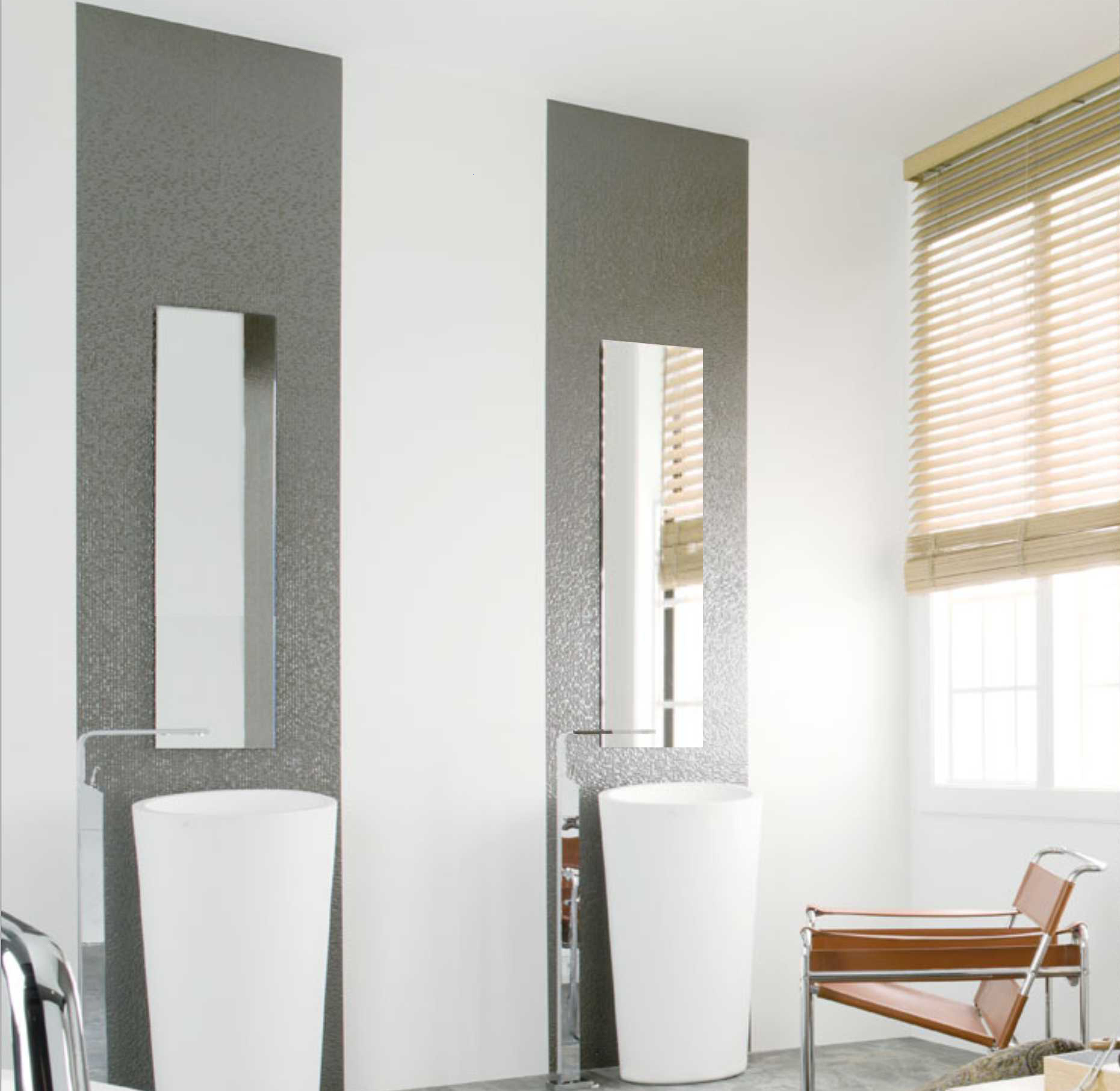 82360916 Полотно зеркальное 35x120 см 1 шт. Зеркальное полотно STLM-0025413 SENSEA