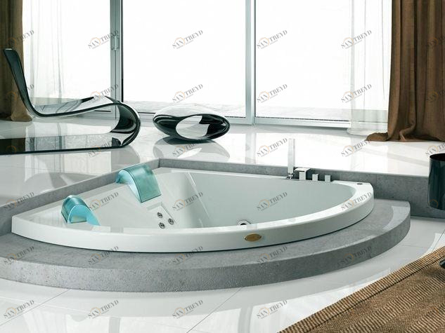 Jacuzzi® Встраиваемая угловая ванна с гидромассажем Aquasoul sun-id-1438152