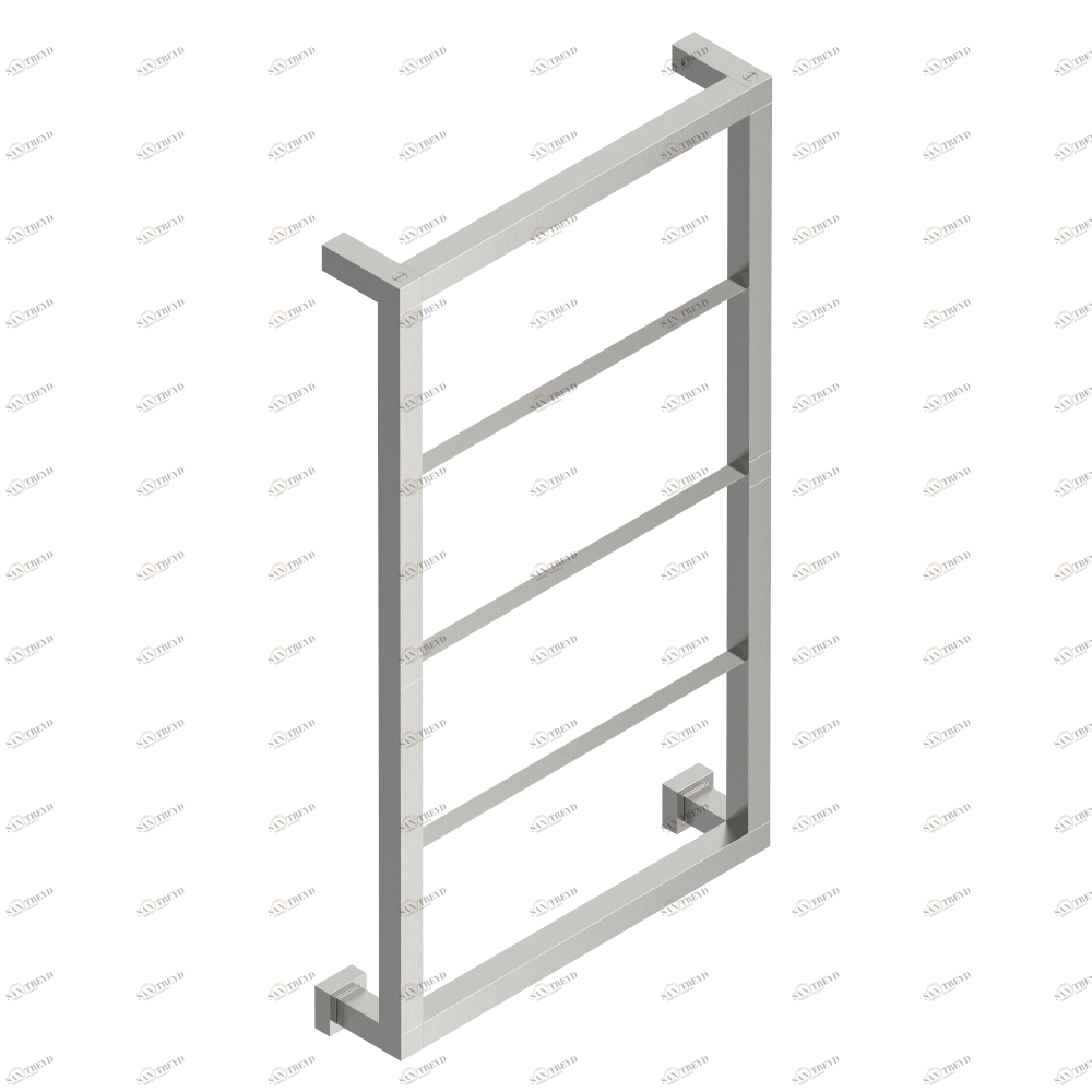 B6B-TWS5E Полотенцесушитель Современный квадратный, 5 перекладин, 520 мм x 910 мм, электрический Thg-paris Sèche-serviettes Contemporain Матовый никель B6B-TWS5E CAT.C