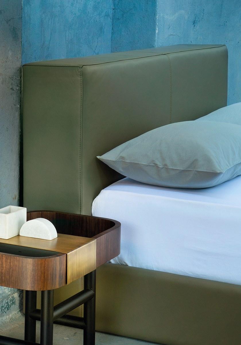 HMD INTERIORS Кровать двуспальная с обивкой кожей sun-id-1344860 - Вид №3