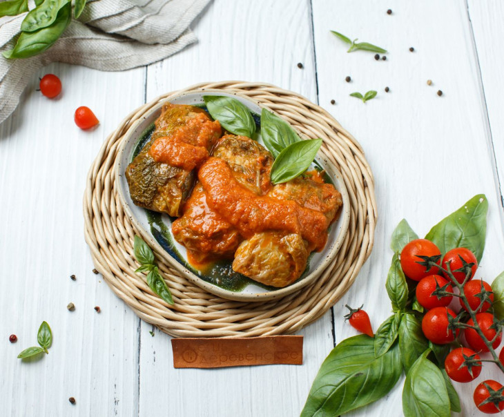 6756 Голубцы в овощном соусе (су-вид) Вкусляндия  - Вид №1