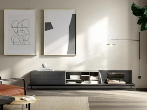 TREKU Низкая лакированная тумба под ТВ Lauki