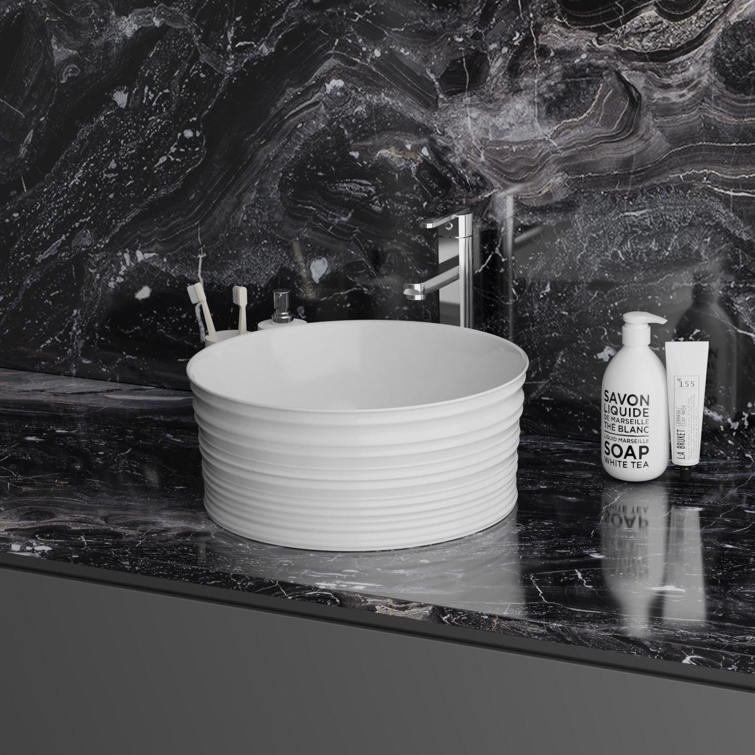 GR-3025 Накладная раковина на столешницу  прямоугольная Grossman  - Вид №3