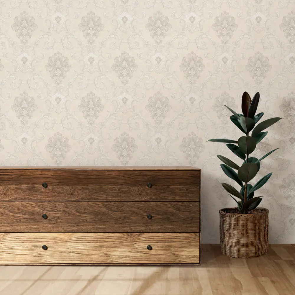 Обои флизелиновые Изабелла бежевые 1.06 м 4344-4 89399393 STLM-2100314 Santreyd  - Вид №4