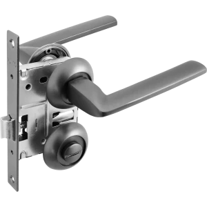 Дверные ручки Punto Spline с запиранием комплект цвет графит