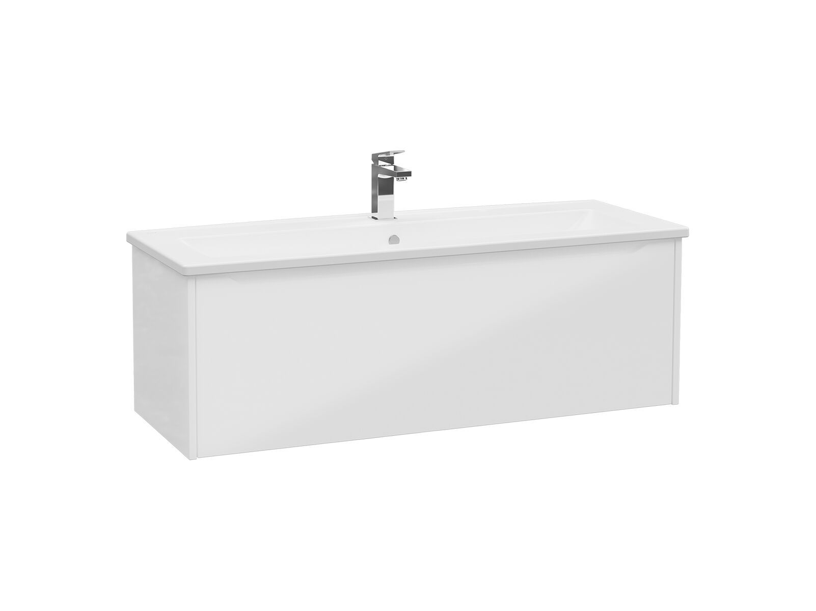 Подвесной шкаф для умывальника со встроенной раковиной с ящиками VitrA Bathrooms Integra Square ARCH-00050582