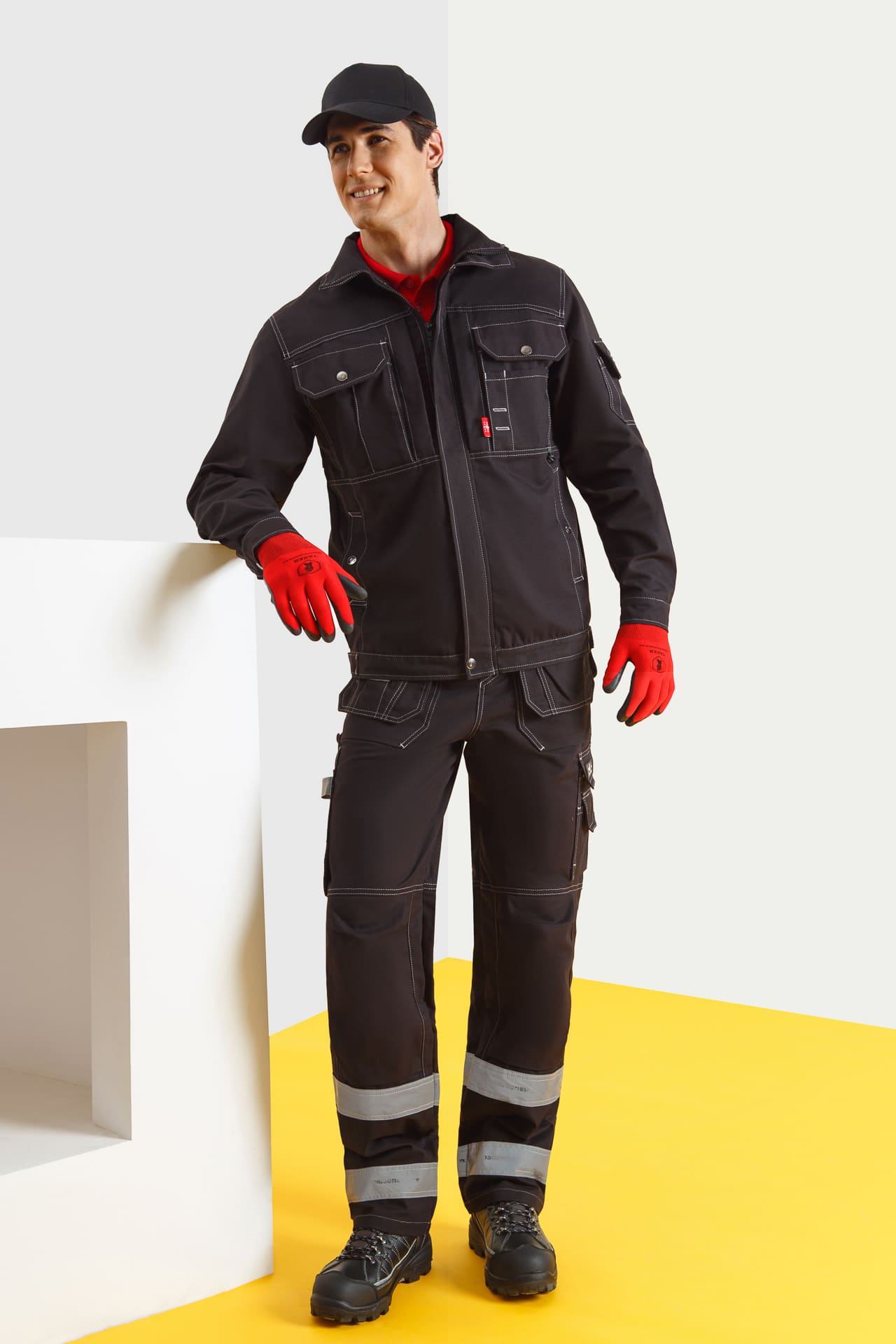 62595 Куртка  черная Union Space  Летняя спецодежда  размер 60-62/170-176  - Вид №4