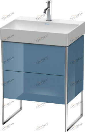 XS444204747 XSquare Тумбочка напольная Каменно-синий глянцевый лак Duravit