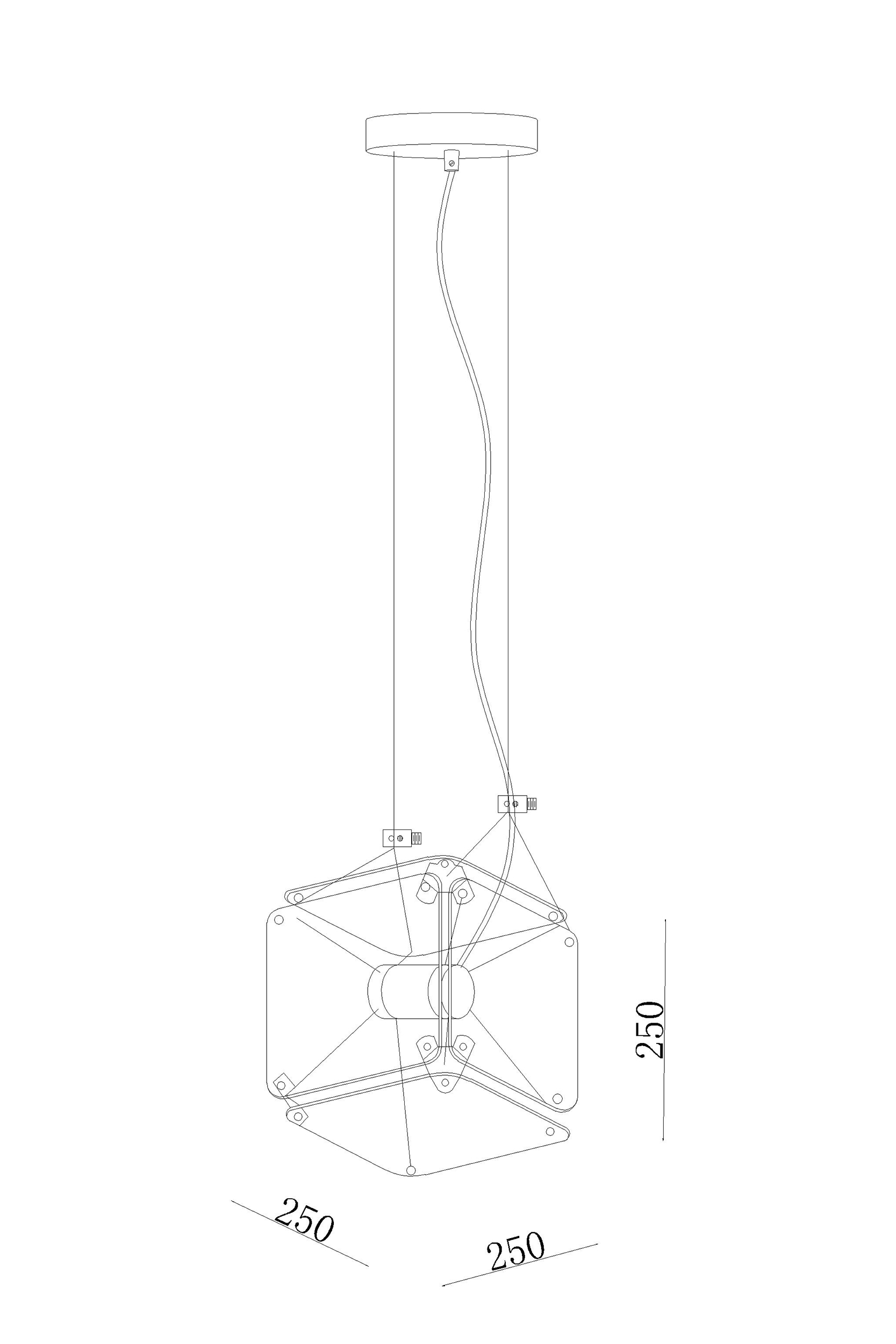 2000983200426 Подвесной светильник Kvadro ELECTRORETRO  - Вид №1