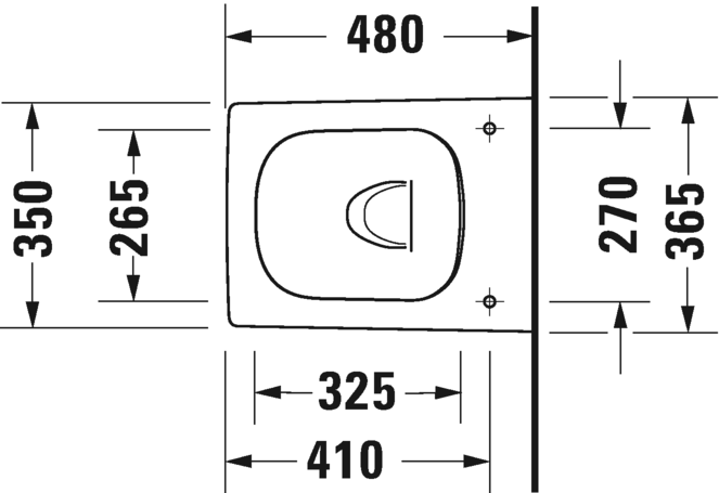 2573090000 Подвесной унитаз настенный Белый Duravit Viu Германия - Вид №1