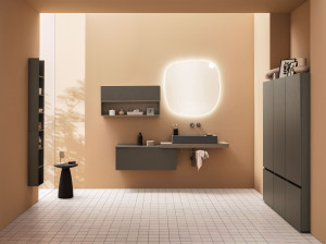 Термо текстурированный подвесной умывальник