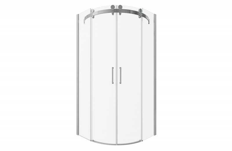 Душевое ограждение (без поддона), две раздвижные двери WAVE BS090.1202S bravat - Вид №2