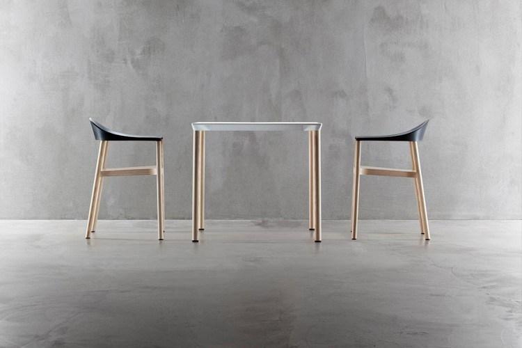 Plank Штабелируемый квадратный стол из hpl Monza 9203-01 - Вид №4