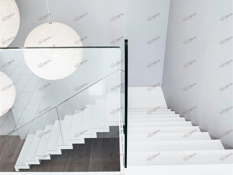 Siller Treppen L-образная открытая лестница из Corian® Zig-zag sun-id-1346046