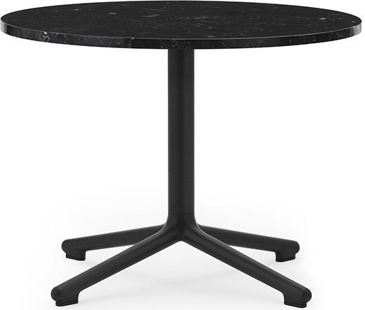 604161 Журнальный столик Black Alu H45 Ø60 см Мрамор Normann Copenhagen Lunar