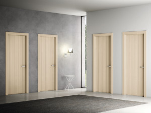 Деревянная дверь со скрытыми петлями