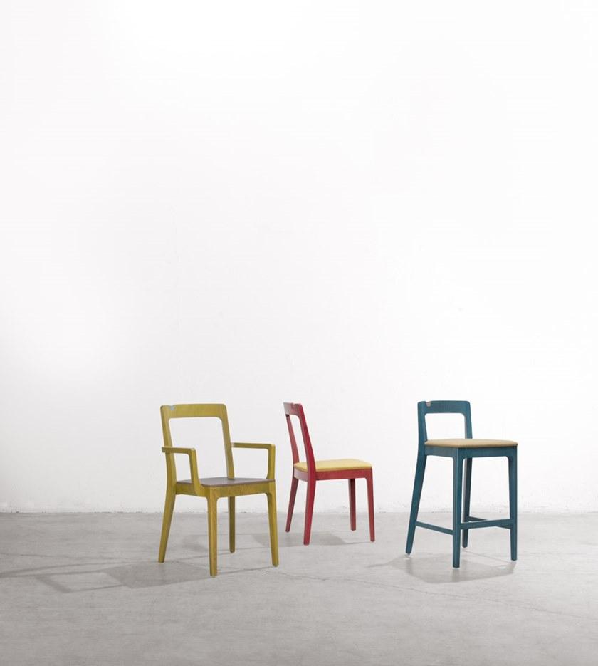 Высокий табурет из бука со спинкой Giorgio Santreyd sun-id-1424721 - Вид №3