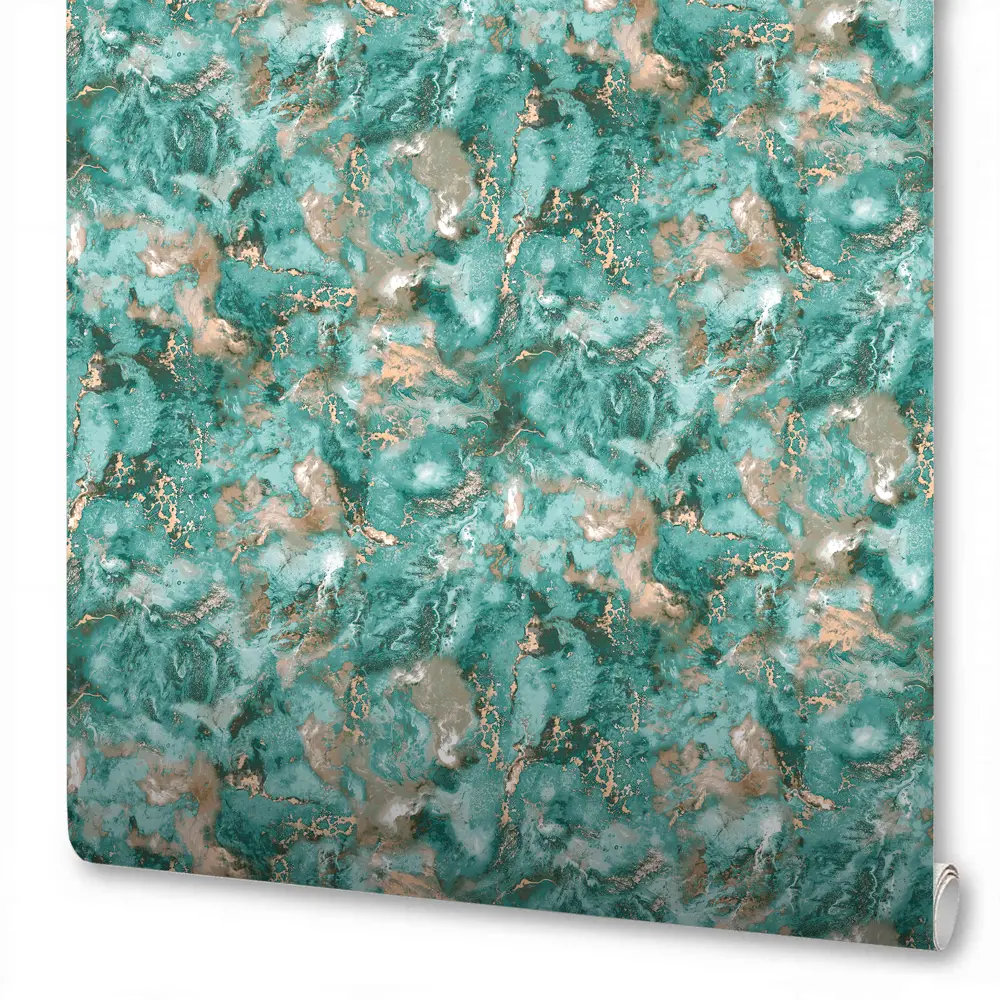 Обои флизелиновые Anturage Atlantic зеленые 1.06 м 168569-26 STLM-2196795