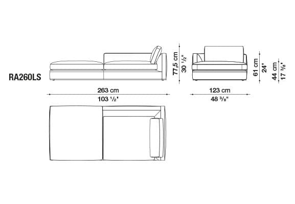 Угловой диван из ткани B&B Italia Ричард ARCH-00040927 - Вид №80